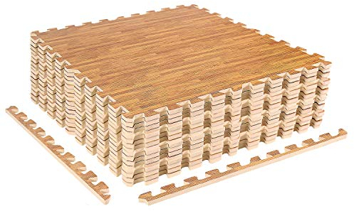 CCLIFE Esterilla Puzzle Fitness para Suelo Gimnasio 60x60x1cm Suelo Gimnasio y Fitness Goma Espuma EVA