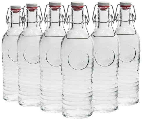 Bormioli Rocco Officina 1825 Glaschwungflaschen - 1,2L - Pack Von 12