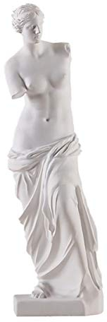 Cozylkx Venus De Milo Statue Figur griechische römische Mythologie Göttin Skulptur Ornament Heimdekoration weiß 45,7 cm