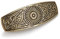 TEAMER Mode Vintage Celtic Knot Haarspange Metall Haarspangen Haarschmuck Muster Gravierte Kopfbedeckung Styling Geschenke für Frauen Mädchen (Gerbera, Antik Gold)