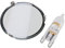 sparefixd Light Lamp Lens Cover & Bulb Repair Set to Fit Bosch Cooker Hood
