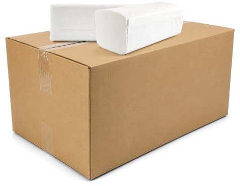 Netuno 3.000 Blatt ZZ Papierhandtücher weiß 2-lagig Zellstoff 22x21 cm