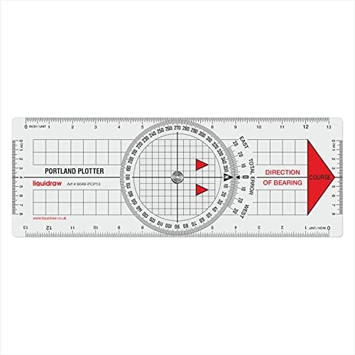 Liquidraw Portland Course Plotter Navigation Trennwand Marine Nautical Winkelmesser