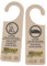Colgador puerta 100% ecológico| inglés-español | Percha mensaje puerta| Set de 20 unidades 16x5 cm | Color neutro | Para hotel, oficina, puerta aseo y habitación