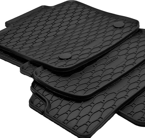 Mattenprofis Gummimatten Gummifussmatten kompatibel mit Mini Cooper F55/F56/F57 3-türig / 5-türig ab Bj. 2013, Schwarz