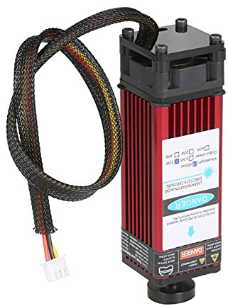 Irfora Módulo de 10 W 450 nm cabezal de grabado ajustable distancia focal de alta precisión grabado plástico cuero madera acrílico para máquina de grabado CNC fresadora máquina de corte