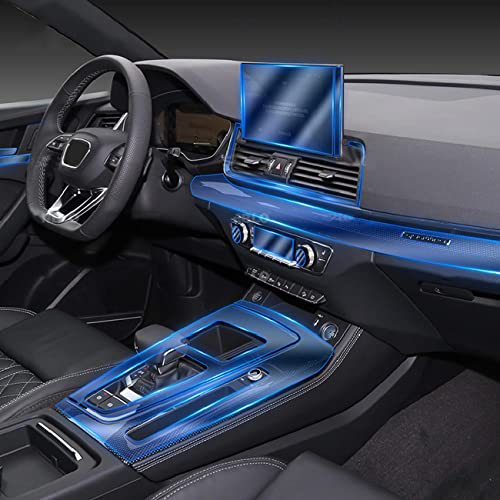 MOCATT Auto-Navigation GPS-Bildschirm Innenraum Schutzfolie Mittelkonsole TPU transparente Folie Zubehör, für Audi Q5 Sportback 2021-2023