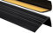 PerfectPVC PVC Treppenkantenprofil selbstklebend 65x40mm 2,00m Antirutsch-Profil Treppenprofile Kantenschutz Winkelprofil aus Kunststoff für Treppenstufen Treppen Schwarz