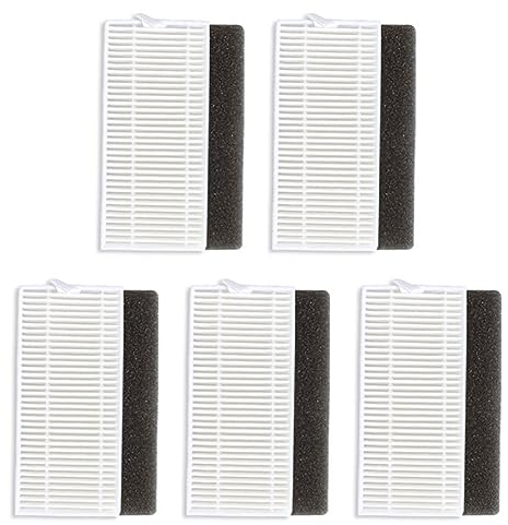 Donkivvy 5 Stück HEPA-Filter Ersatzfilter für Kyvol Cybovac E20 E30 E31 EC30MQ Roboter-Staubsaugerteile
