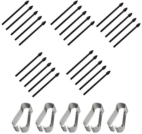 25 punte di ricambio S Pen per Samsung Galaxy Tab S6, punte di ricambio per penna S con strumento di installazione, compatibili con Samsung Galaxy Tab S7 & S7 Plus S8 & S8 Plus