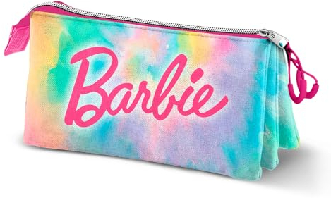 Barbie Tie Dye-Dreifach Federmäppchen, Mehrfarbig, 23 x 11 cm