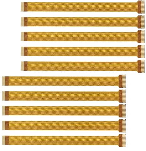 EMSea 10pcs Camera Flex Ribbon Cable 15Pin to 22Pin FFC Flexible Flat Ribbon Cable Compatible with Raspberry Pi Zero/Zero W 15cm (6 inch)