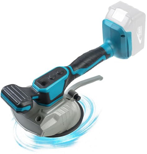 MaxEarn Tile Vibration Leveling Machine, 18V Cordless Handheld Tile Suction Vibration Tiling Tool, Tile Vibrator Tool with 8 Adjustable Speeds, Tile Tiler 50kg Adsorption Capacity (Without Battery)