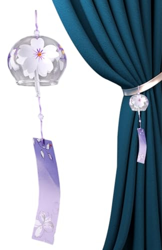 Streysisl Windspiele für draußen, japanische Windspiele - Japanische Windglocken für drinnen und draußen, Gartenglocke | Traditionelles kleines Glückswindspiel, Gartenglocke für drinnen und draußen