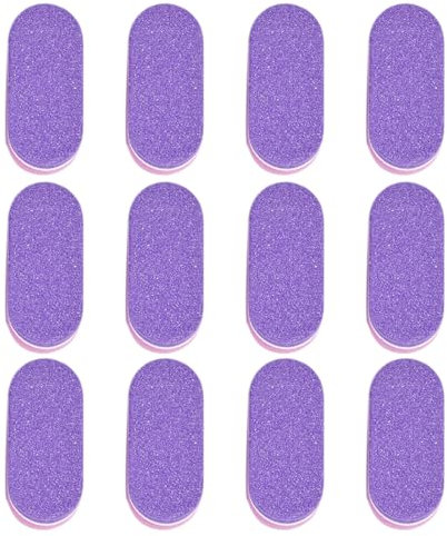 Blocchi per Unghie, 12PCS Mini Buffer per Unghie per Unghie in Gel, Blocchi per Unghie Professionali per Unghie Naturali Blocchetto per Lucidatura per Unghie per Uso Domestico e Salone(rosa viola)