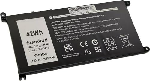 FESTAS® 42Wh YRDD6 Laptop Replacement Battery for Dell Inspiron 3480 3481 3482 3490 3493 3590 3593 3595 3580 3581 3582 3583 3584 3585 3780 3780 3788 1 378 2 3785 3790 3793 5481 5485 5488 5491 5493