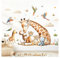 Little Deco Wandsticker Giraffe Elefant Kinderzimmer Wandtattoo für Babyzimmer Dschungel Safari Wandaufkleber Löwe Tiere Schlafzimmer Wanddeko DL5060-05