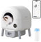 Lettiera Gatto Autopulente, Ultra Grande 89L Lettiera Gatto Chiusa con Rilevatore a Infrarossi e Sensori di Peso, Comando APP Isolamento Odori per Multi Gatto