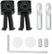 LT Easiyl 1 Jeu de Boulons de Fixation pour Toilettes Suspendues Au Mur Compatible avec Geberit Compatible avec Grohe 38,8 X 75,5 Mm Kit D'ancrage pour Toilettes Murales