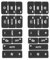 VGOL 2 Set Auto A/C Taste Reparatur Aufkleber Kompatibel mit Audi A2/A3 8L Auto Lenkrad Knopf Reparatur Decals Aufkleber Druckknopf Modifiziertes Zubehör Innenraum
