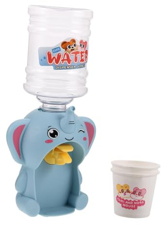 Abaodam Cute Elephant-shaped Water Dispenser Role-playing Toy Miniature Kitchen Accessory
