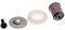 Rouleau supérieur (rail de guidage de panier) compatible avec / pièce de rechange pour lave-vaisselle Bosch Siemens 00188096