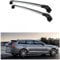 FQYZJDCZ Dachgepäckträger Querträger für Volvo V90 2016-2023, Auto Dachgepäckträger Querträger Dachreling Schienen Träger Halter Zubehör,C-Silver Black
