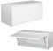 PLATAN ROOM Hängeschrank Schrank 60 cm 80 xm 100 cm Küchen-Klapphängeschrank für Bad, Flur, Wohnzimmer Wandschrank (Weiß matt, 80 x 35 x 35)
