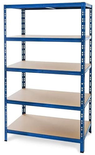 [BOXXCO] - Regalsystem - 5 stabile Böden - blau lackiert - 180 x 120 x 30?cm