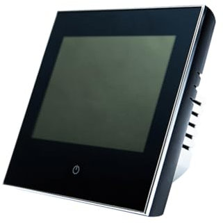 KONTONTY 1 pezzo Termostato Digitale Programmabile per Caldaia Gas Regolatore Temperatura Wireless Nero Facile da Usare e Sicuro e Protezione LCD