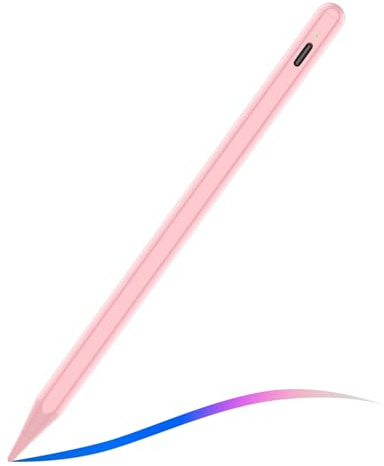 Stift für 2018-2026 iPad Pro Air Mini, 2X Schnellladung, Palm Rejection | For iPad 6–11. Gen A16, iPad Mini 5-7, iPad Air 3-7. Gen M2/M4, iPad Pro 11/12.9/13, Magnetischer Haftung Neigung, Rosa