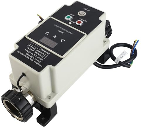 Calentador de piscina eléctrico de 2,7 a 3,3 kW, termostato for jacuzzi con pantalla digital for bañera de hidromasaje
