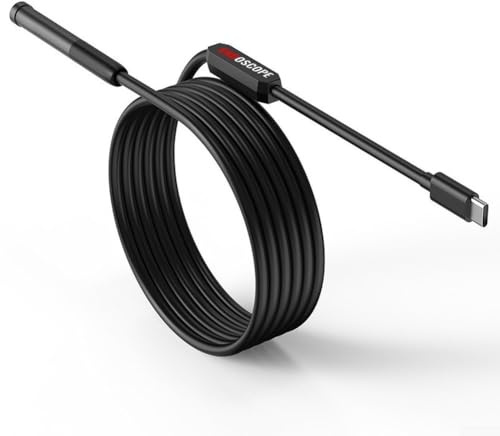WiFi Pipeline Inspektionsgerät mit Dual 8mm Objektiven, kompatibel mit Android Smartphones und Tablets über Typ C, IP67 wasserdicht, 2MP High Definition Imaging (3 Meter Einzelobjektiv)