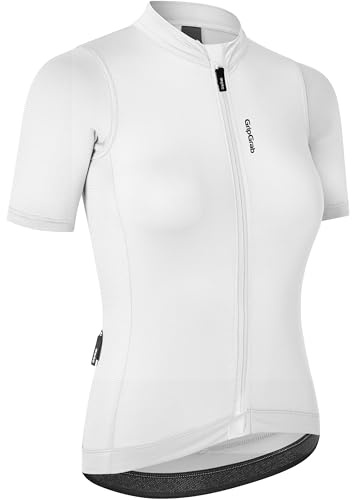 GripGrab Ride Radsport Kurzarmtrikot - Sommer Rennrad & MTB Fahrradtrikot | Damen Radtrikot mit UPF 50 UV-Schutz, Active Fit Passform, 3 Rückentaschen und durchgehendem YKK-Reißverschluss für Gravel