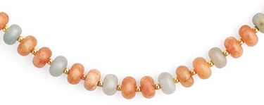 SINGULARU Collar Mujer Bloom Stones Acero Baño Oro | Acero resistente al agua aporta estilo y color con piedras naturales multicolor.