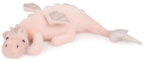 STOAT®Liegender Drache Plüschtier 60cm, Super Soft Drachenlamm Kuscheltier, Drachenform Kinderkissen Rosa&Grün, Weiches Stofftier für Mädchen und Jungen (Rosa)