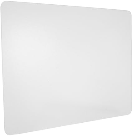 MUCKLILY Tapis de Souris en Verre Transparent Solide Surface Lisse 30x36 Cm pour Gaming et Bureau, Accessoire de Bureau Haute Précision et Suivi Rapide
