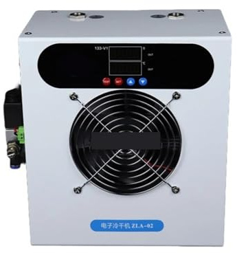 Secador de aire comprimido con compresor 120 l/min, filtro deshidratador por congelación, cámara oxígeno y 02 para fábrica
