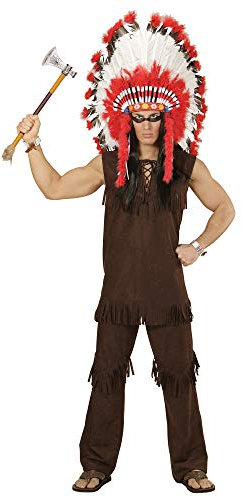 W WIDMANN MILANO Party Fashion - Kostüm Indianer, Wilder Westen, Häuptling, Faschingskostüm