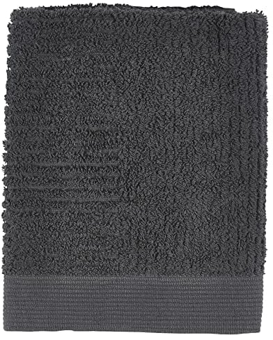 Zone Denmark Classic Handtuch, weiches Handtuch mit hoher Saugfähigkeit, 100% Baumwolle, 70 x 50 cm, Anthracite