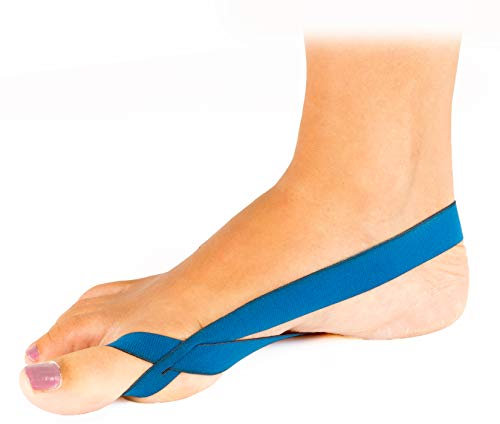 COMPRESSANA TAPE LOOPS - Korrektur-Schlaufen für Hallux valgus und/oder Hammerzeh Fehlstellungen - Zehenspreizer ohne Silikon - 1 Paar - Größe 31-32 - Farbe Make-Up