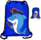 HECKBO Kinder Turnbeutel Piraten Tiere - 40x32cm - Sportkleidung Trinkflasche - Kindergarten, Schule, Stoffbeutel Kita - Rucksack, Tasche, Sportrucksack, Sportbeutel Junge Mädchen