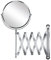 Kleine Wolke Kosmetikspiegel Move Mirror mit 5-facher Vergrößerung, Größe: 20 x 37,5 x 2 cm, Material: Metall/ Glas, Silber