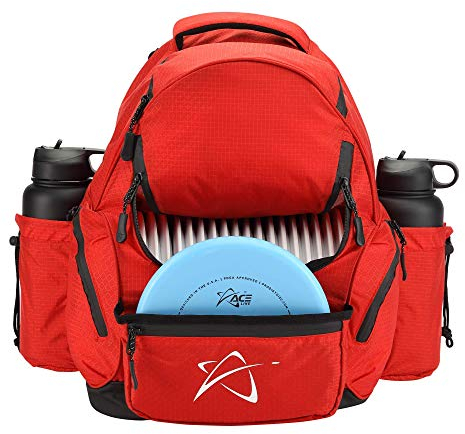 Prodigy Disc BP-3 V3 Disc Golf Backpack - Golf Travel Bag - Holds 17+ Discs Plus Storage - Tear and Water Resistant - Great for Beginners - Affordable Golf Bag (Red)