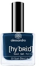Alessandro Hybrid Lack Urban Denim – Urbanes Blau - In Nur 3 Schritten - Perfekte Nägel Ohne Led -Bis Zu 10 Tagen Halt!