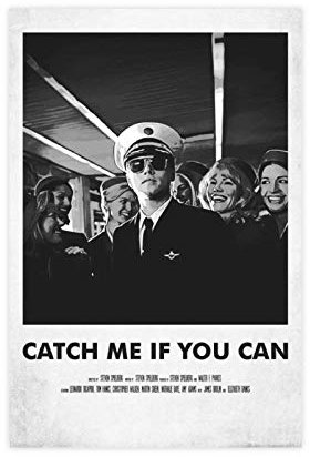 Klassische Retro-Filmposter, Motiv: „Catch Me If You Can“, 3 Leinwand-Wandkunst, Dekorationen, Gemälde für Wohnzimmer, Heimdekoration, 40 x 60 cm