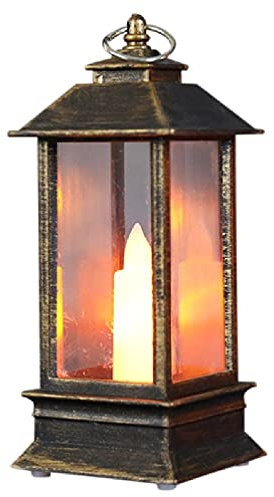 Driibubur Lampe tempête portable à piles avec bouton et lampe à vent électrique pour accentuer la lumière de cheval