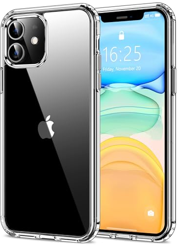 HOOMIL Case for iPhone 11 6.1-Inch, Anti-Yellowing, Drop Protection, Anti-Scratch Transparent Hard Back Phone Cover (Crystal Clear)