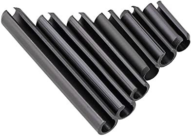 10pcs Pin de rouleau de cheville noir,M6,70mm