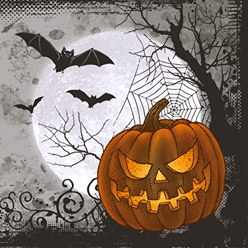 20 Servietten Halloween Kürbis Herbstfest